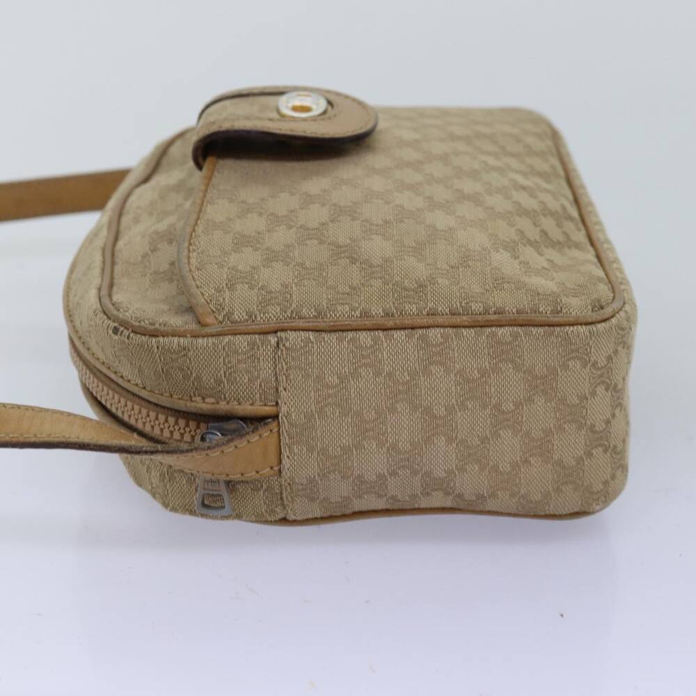 CELINE Macadam Canvas Shoulder Bag Beige - Picture 3 of 16